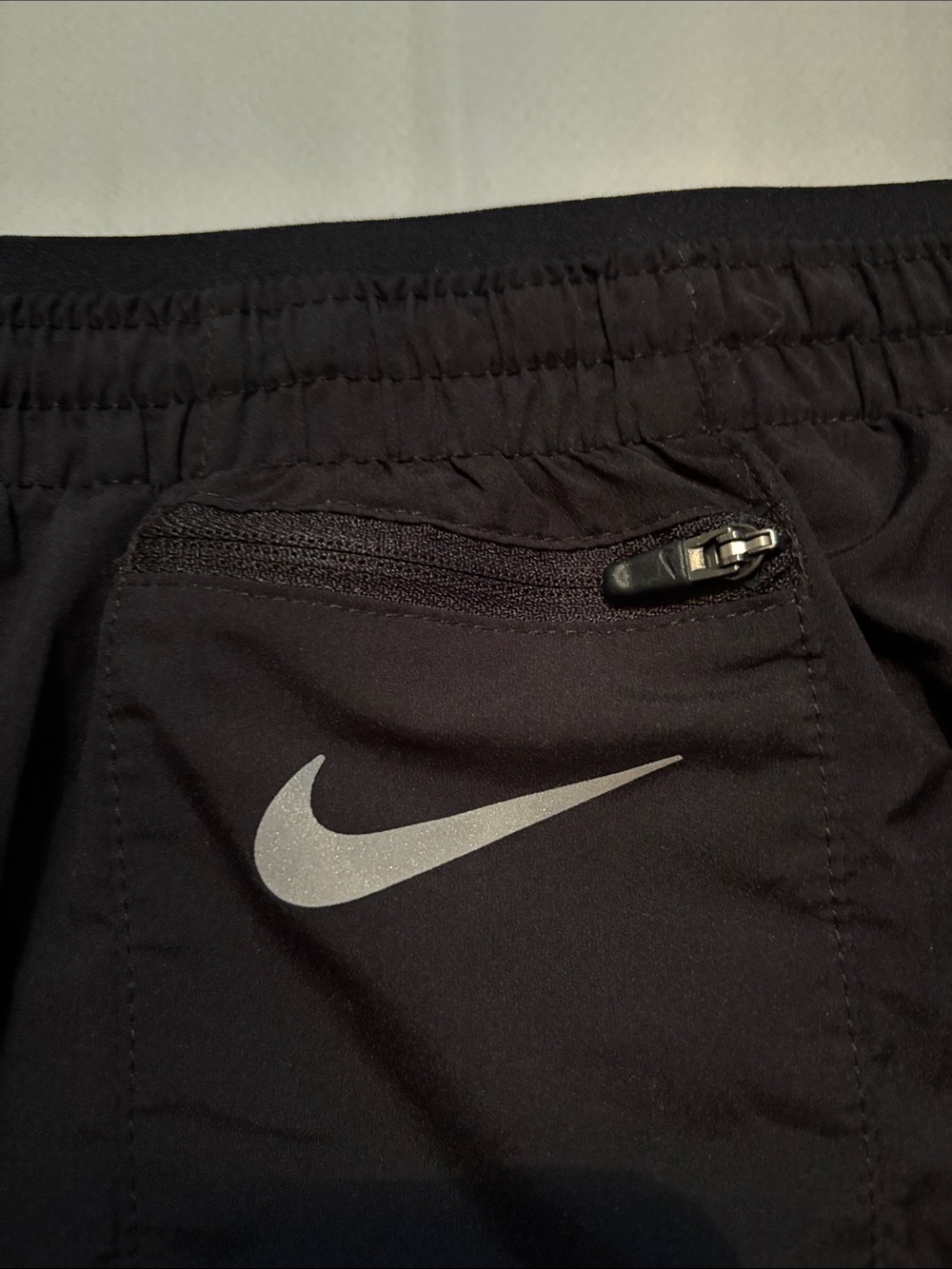 Nike Black running Shorts with Reflective Swoosh